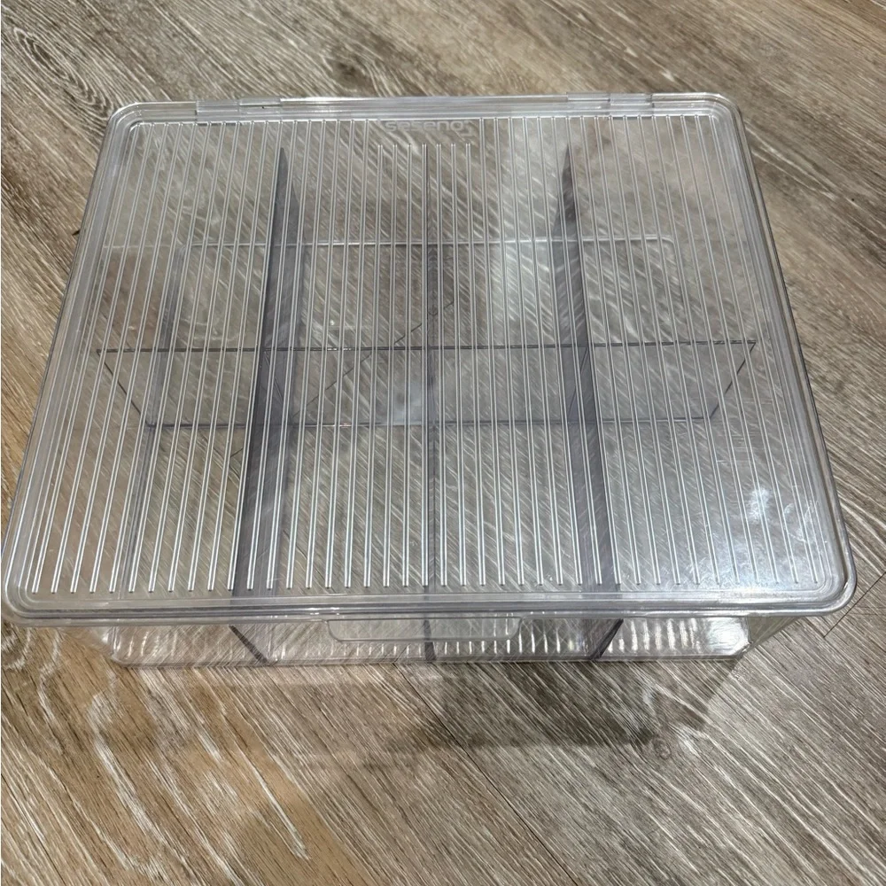 Clear Acrylic Extra Large Tea Bag Organizer Storage Box.